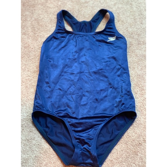 speedo navy swimsuit